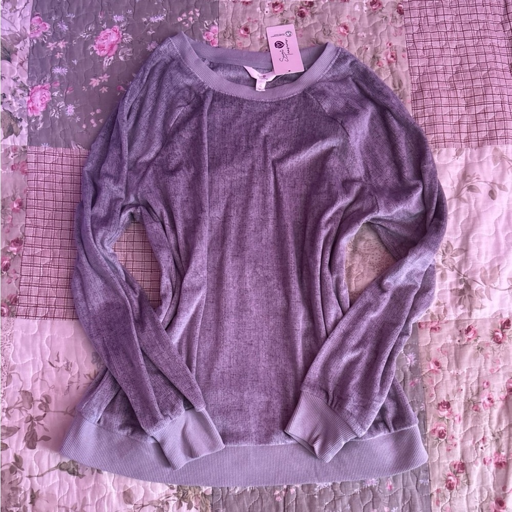 NEW Womens Long Sleeve Pajama Top